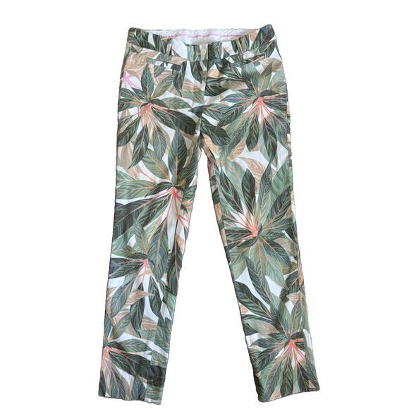 Brooks Brothers Pants - Brooks Brothers Natalie Fit Botanical Print Pant Size 4 Mid-Rise Ankle Casual